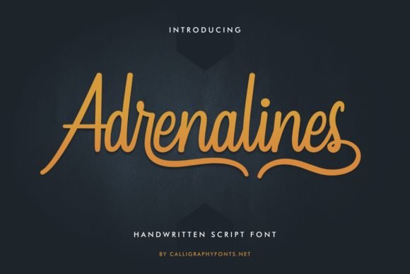 Adrenalines Font - Featured Image