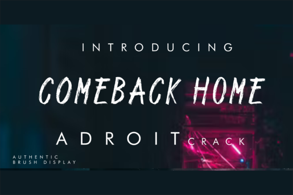 Adroit Crack Font - Featured Image