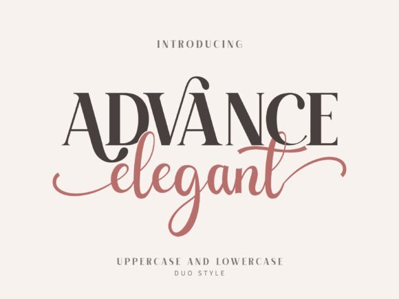Advance Elegant Font - Featured Image