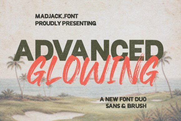 Advance Glowing Font - Featured Image