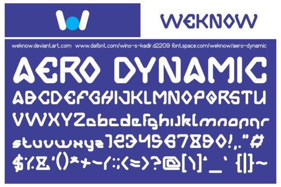 Aero Dynamic Font - Featured Image