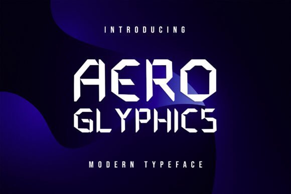 Aero Glyphics Font - Featured Image