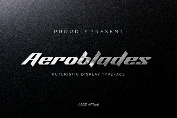 Aeroblades Font - Featured Image