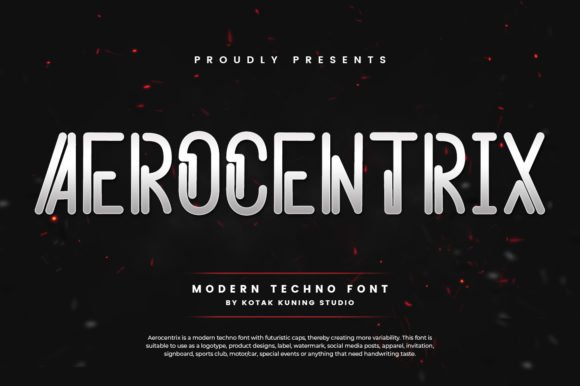 Aerocentrix Font - Featured Image