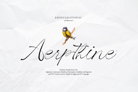 Aerpthine Font - Featured Image