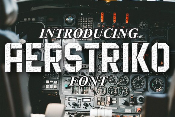 Aerstriko Font - Featured Image