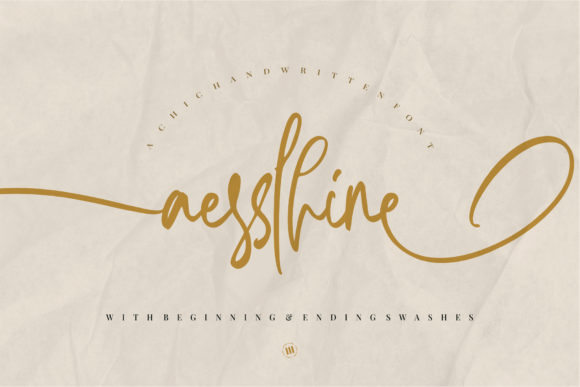 Aesslhine Font - Featured Image