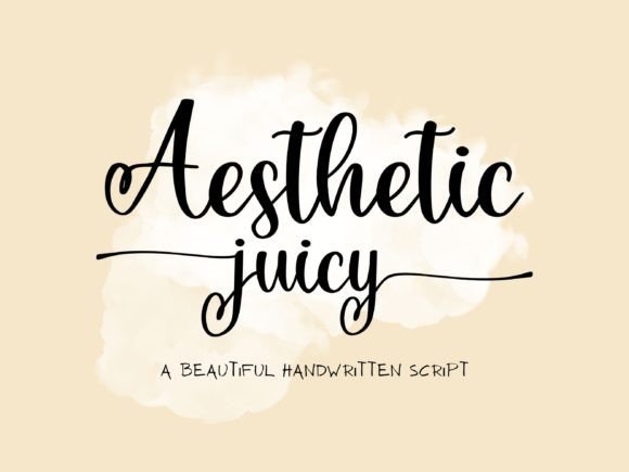 Aesthetic Juicy Font - Featured Image