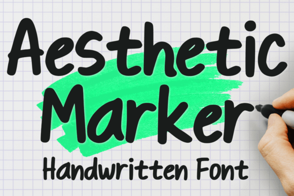 Aesthetic Marker Font - Featured Image