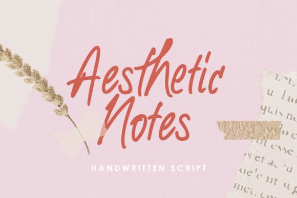 Aesthetic Notes Font - Featured Image
