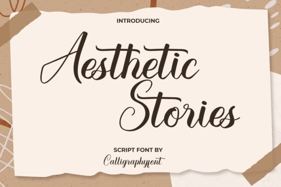 Aesthetic Stories Font - Featured Image