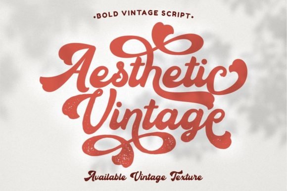 Aesthetic Vintage Font - Featured Image