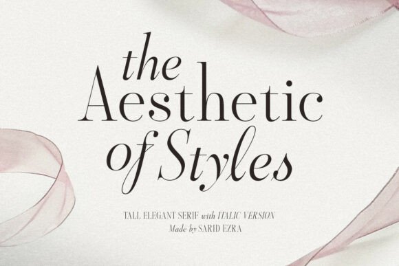 Aestheticstyles Regular Font - Featured Image