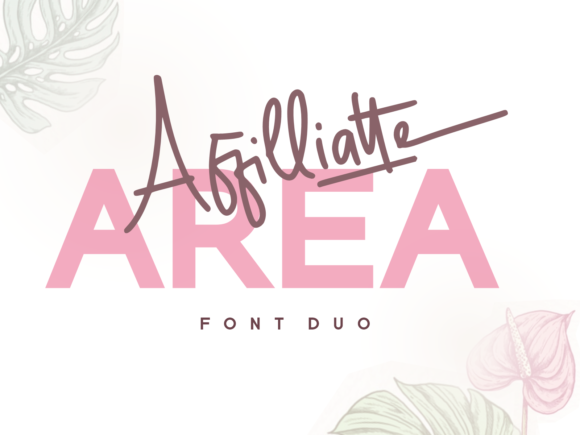 Affilliatte Area Font - Featured Image