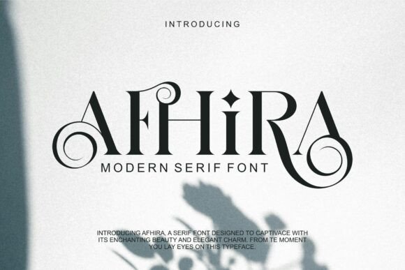 Afhira Font - Featured Image