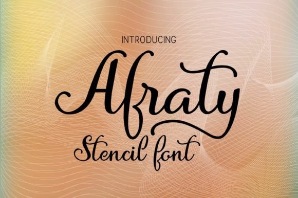 Afraty Stencil Font - Featured Image