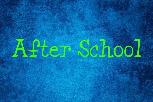 After School Font - Featured Image