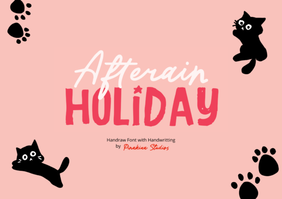 Afterain Holiday Font - Featured Image