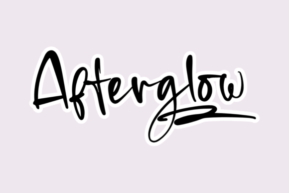 Afterglow Font - Featured Image