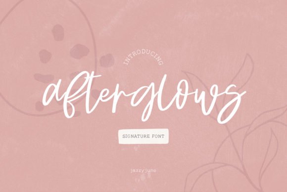 Afterglows Font - Featured Image