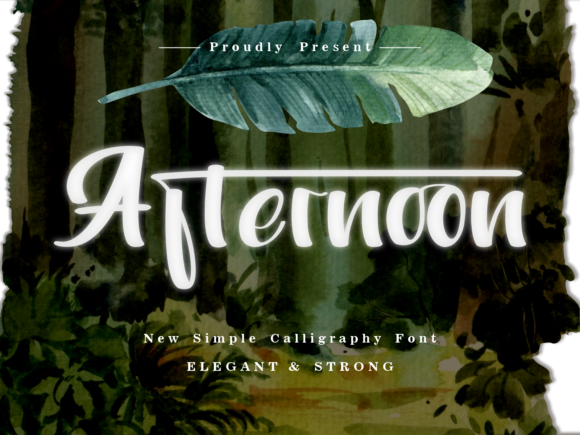 Afternoon Font - Featured Image