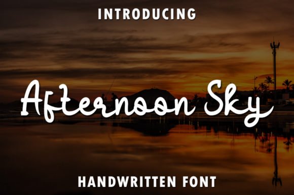 Afternoon Sky Font - Featured Image
