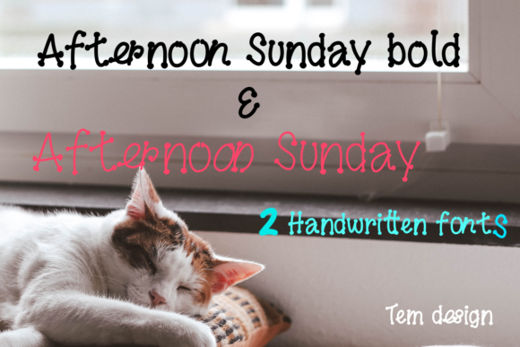 Afternoon Sunday Font - Featured Image
