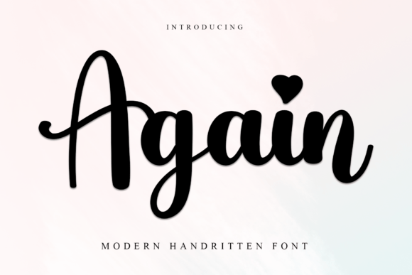 Again Font - Featured Image