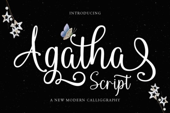 Agatha Script Font - Featured Image