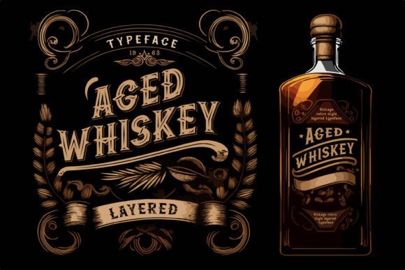 Aged Whiskey Font - Featured Image