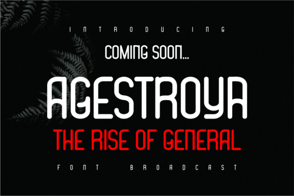 Agestroya Font - Featured Image