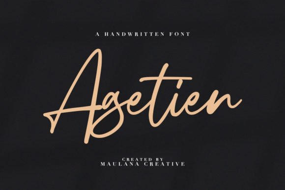 Agetien Font - Featured Image