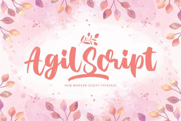 Agil Script Font - Featured Image