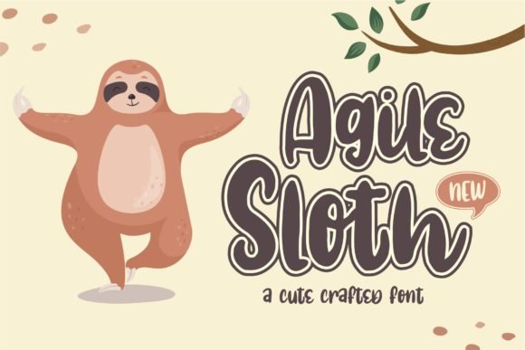 Agile Sloth Font - Featured Image