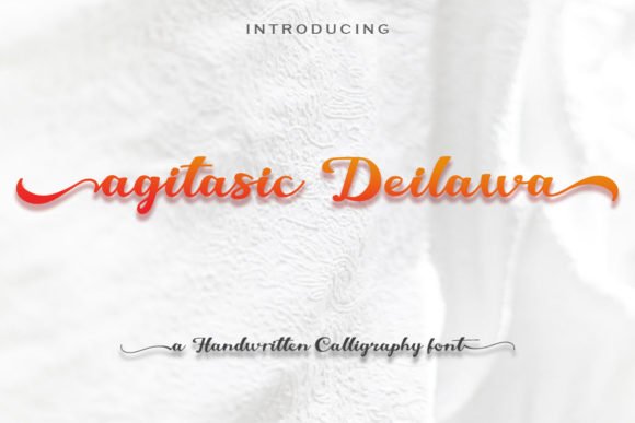 Agitasic Deilawa Font - Featured Image
