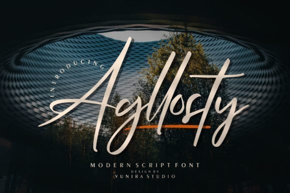 Agllosty Font - Featured Image