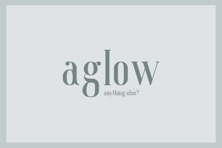 Aglow Font - Featured Image
