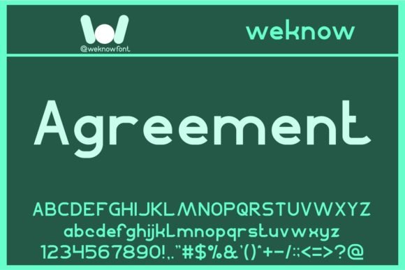 Agreement Font - Featured Image