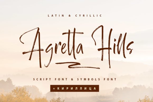 Agretta Hills Font - Featured Image