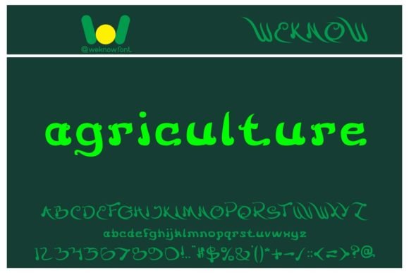 Agriculture Font - Featured Image