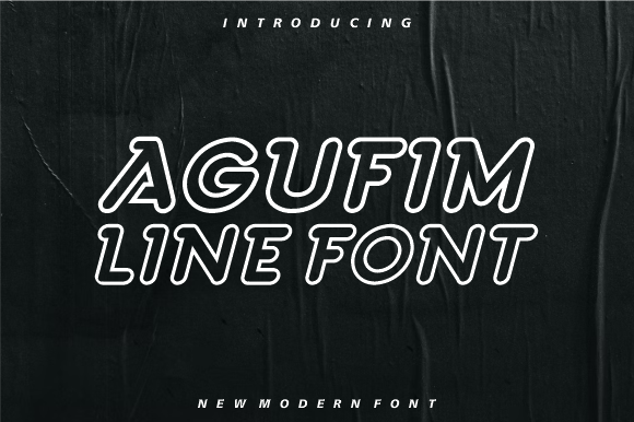 Agufim Line Font - Featured Image