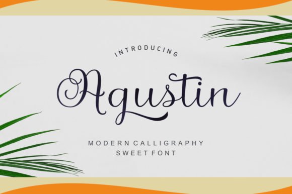 Agustin Script Font - Featured Image