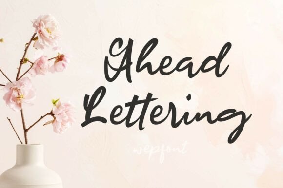 Ahead Lettering Font - Featured Image