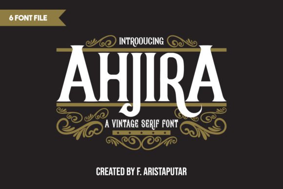 Ahjira Font - Featured Image