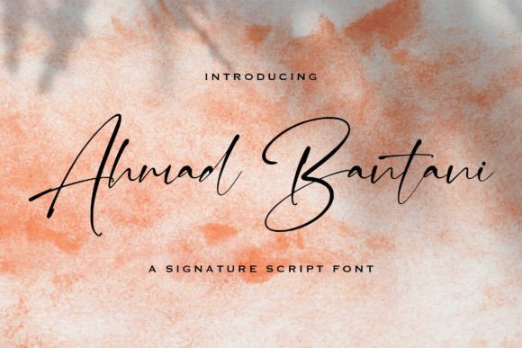 Ahmad Bantani Font - Featured Image