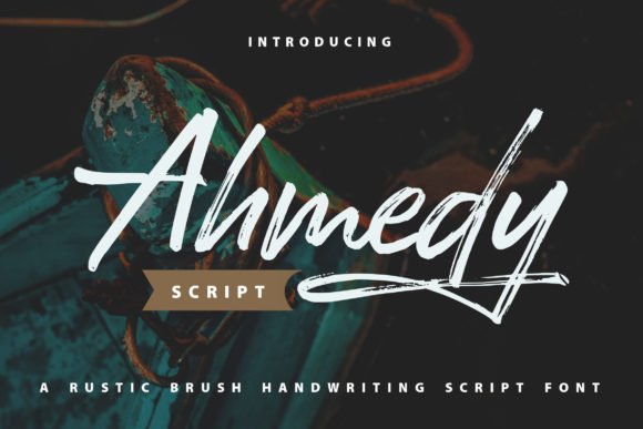 Ahmedy | Rustic Brush Handwriting Script Font - Featured Image