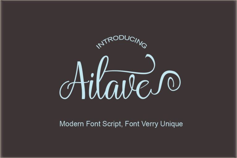 Ailave Font - Featured Image