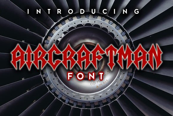 Aircraftman Font - Featured Image