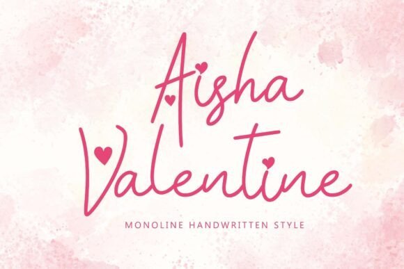 Aisha Valentine Font - Featured Image