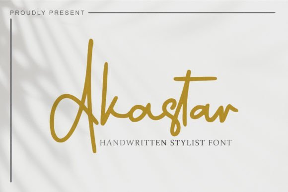 Akastar Font - Featured Image